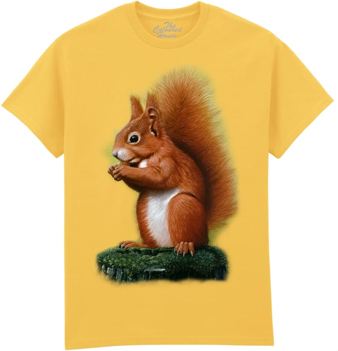 Rode Eekhoorn Red Squirrel The Coloured House T-shirt M
