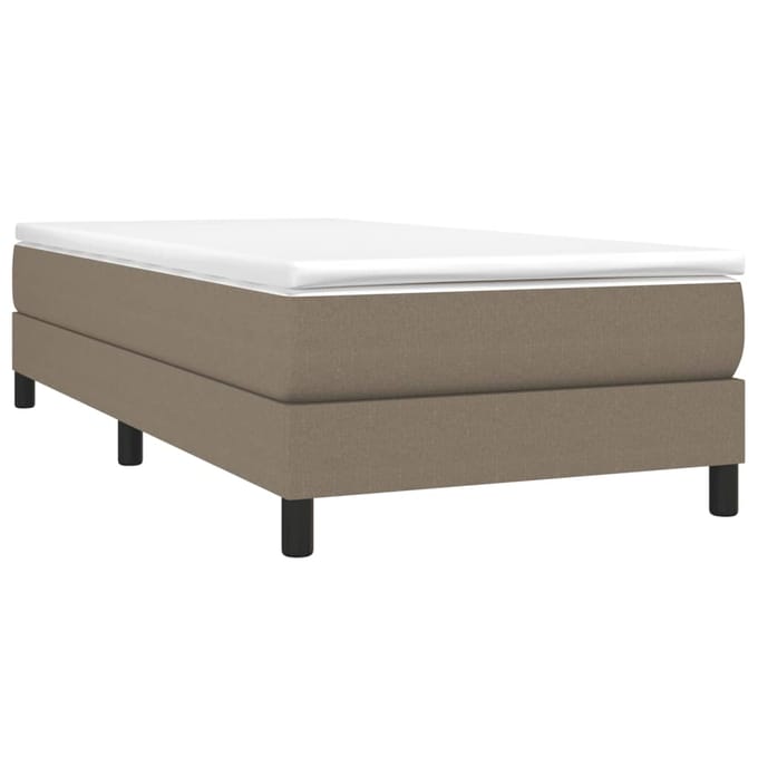 vidaXL - Boxspring - bed - 80x200 - cm - stof - taupe