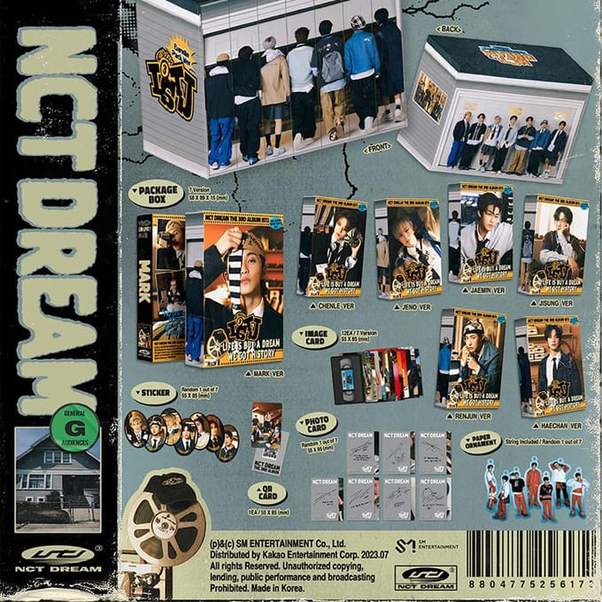 NCT DROOM - ISTJ (7DREAM QR Ver.) (Slim album) Random 1 gray