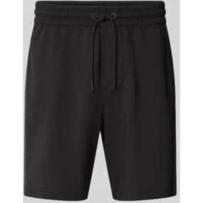 Regular fit korte broek met gestileerde opening