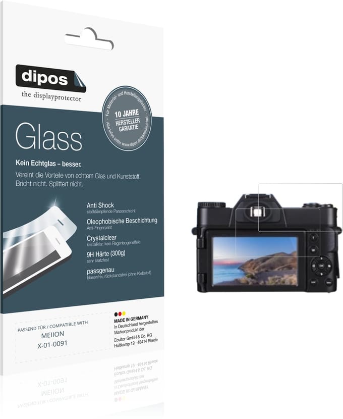dipos – 2x Pantserfolie geschikt voor MEIION X-01-0091 | 9H Screenprotector
