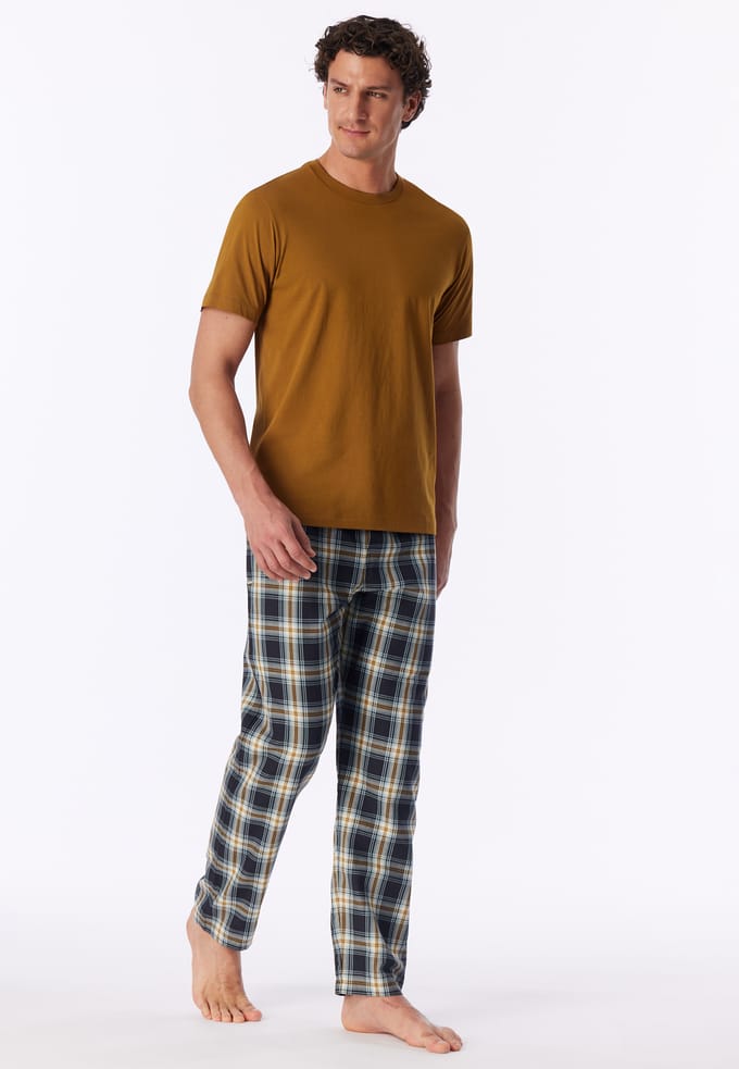 Shirt met korte mouwen, kleur curry - Mix+ Relax 52