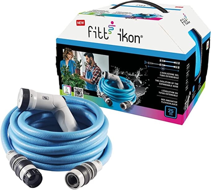 Fitt Ikon Uitzetbare Tuinslang - 25m - Blauw
