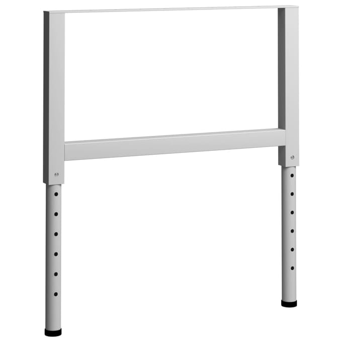 vidaXL - Werkbankframes - verstelbaar - 2 - st - 85x(69-95,5) - cm - metaal - grijs