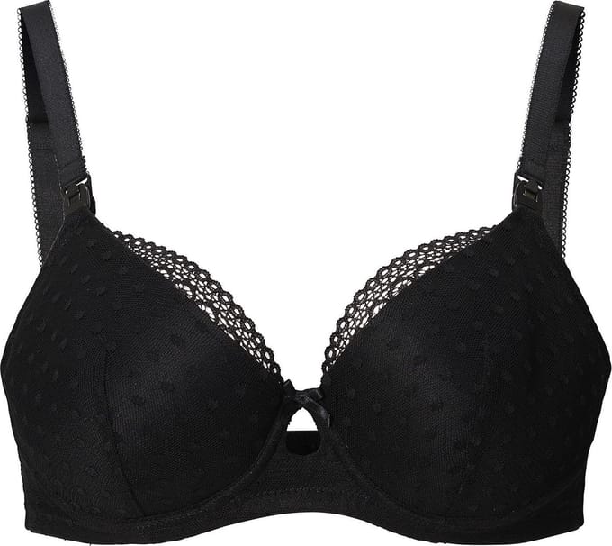 Noppies - Maat 75E - Voedingsbeha Deluxe Mesh Triangle - Black