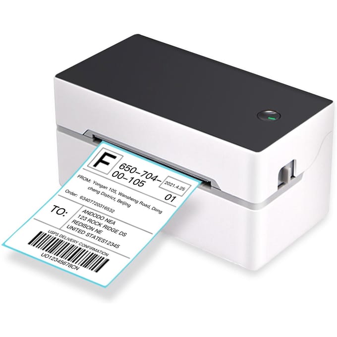 Desktop Verzendlabelprinter Hoge Snelheid USB + BT Direct Thermische Printer Labelmaker Sticker US Plug-USB