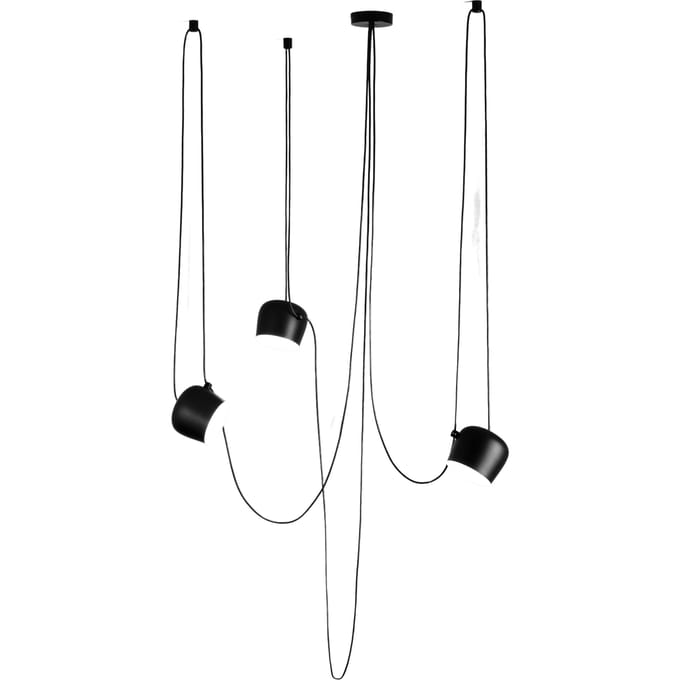 Flos - AIM Hanglamp 3 vlammen - zwart - S