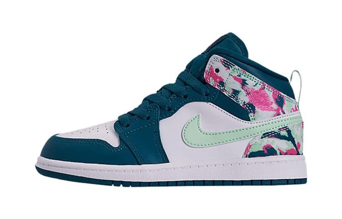 Jordan 1 Mid PS Vert Abysse Épinette Givrée 640737-300 35 gray