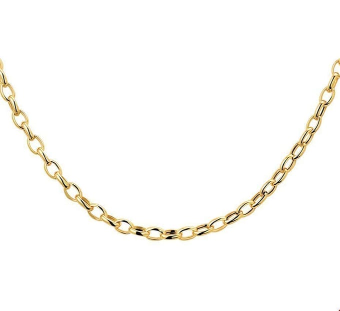 Geelgouden Collier anker 3 4018740