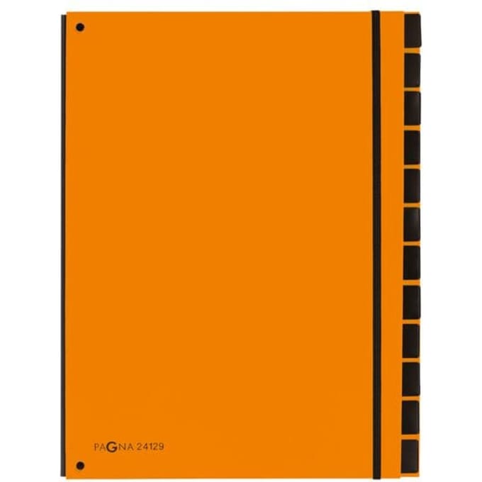 PAGNA sorteermap Trend, voor A4, karton, 12 waaiers, oranje