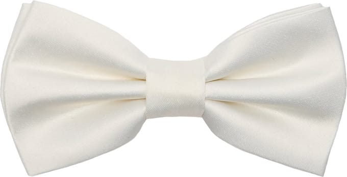 Ladeheid Vlinderdas - Strikjes voor Heren - Lengte: 12 cm, Breedte: 6 cm - Wit38 - LA-SR-M
