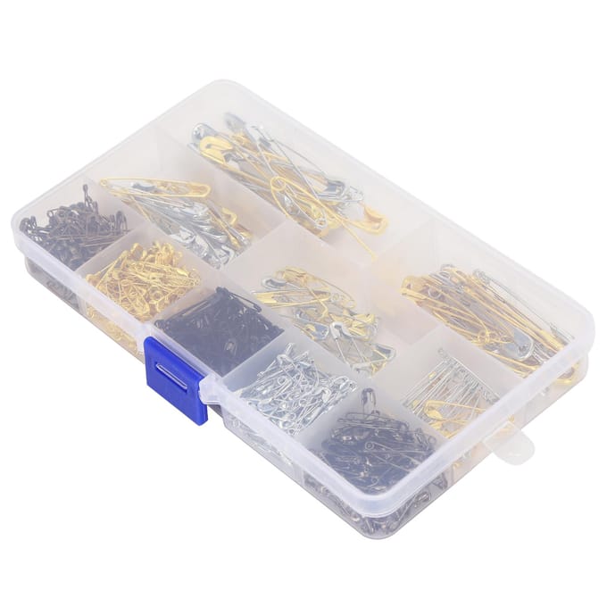 620 Stuks Veiligheidsspelden 6 Maten Combinatie Diverse Sets Bruidsjurk Tag Sieraden Accessoires white