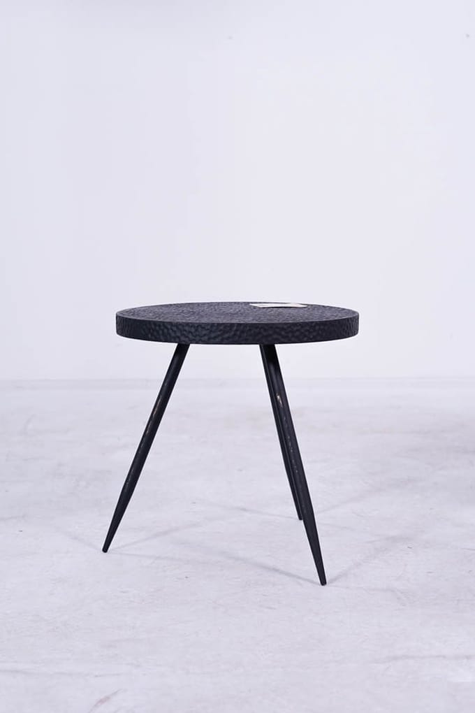 Bijzettafeltje nice zwart d38h38.5cm