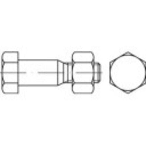 TOOLCRAFT 144192 Zeskant passchroeven M16 55 mm Buitenzeskant DIN 7968 Staal Galvanisch verzinkt 50 stuk(s)