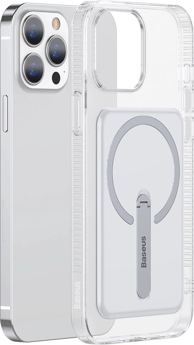 Baseus Magnetisch bevestiging Hoesje voor iPhone 13 Pro - Transparant
