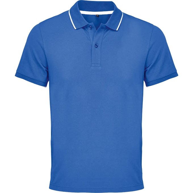 SOLS Unisex Volwassen Palermo Poloshirt (Koninklijk Blauw/Wit)
