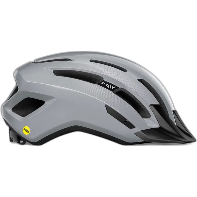 MET Downtown MIPS Fietshelm - E-bike & Stadsfiets – maat S/M (52-58cm) - Gray | Gloss (grijs)