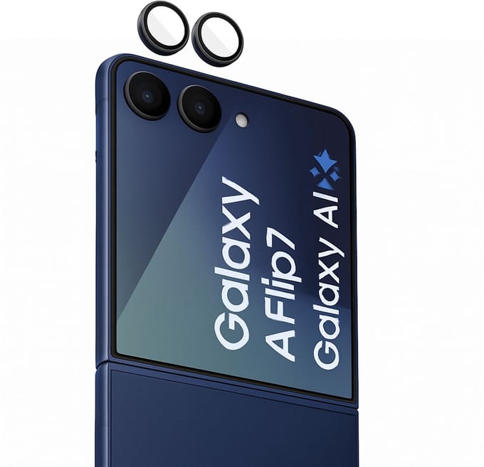 TechNow Camera Screenprotector geschikt voor Samsung Galaxy Z Flip 7 - Beschermglas Camera - Screen Cover Glas