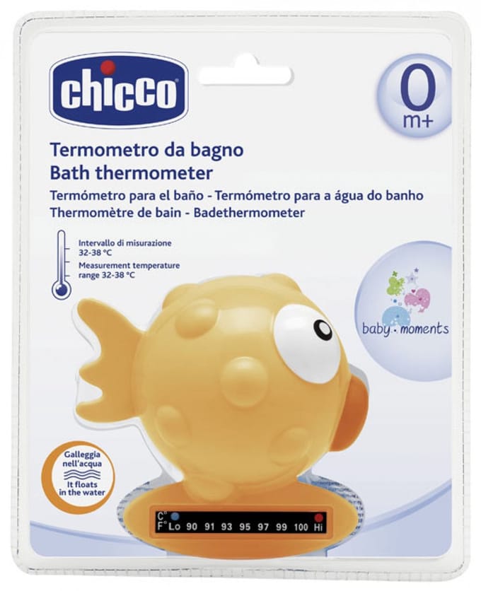Chicco Badthermometer 0 Maanden en Ouder (Kleur : Oranje)
