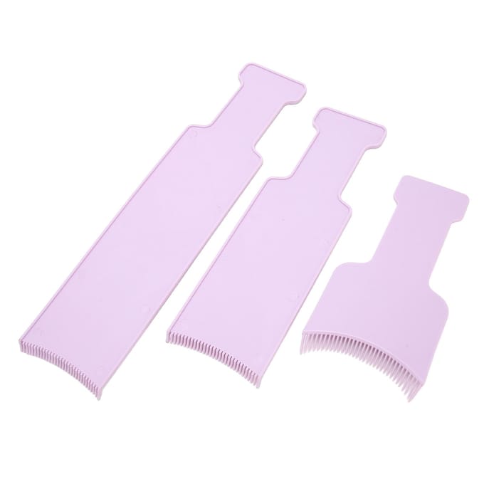 3 stuks Highlightbord Barbershop Kapsalon Haarkleur Sectioneerpeddel Set Kappersgereedschap voor paars