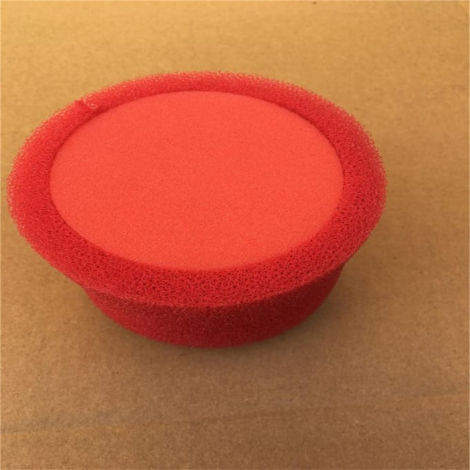 Filtre à air en mousse de vélo de moto de diamètre intérieur de 58mm de haute performance droit rouge
