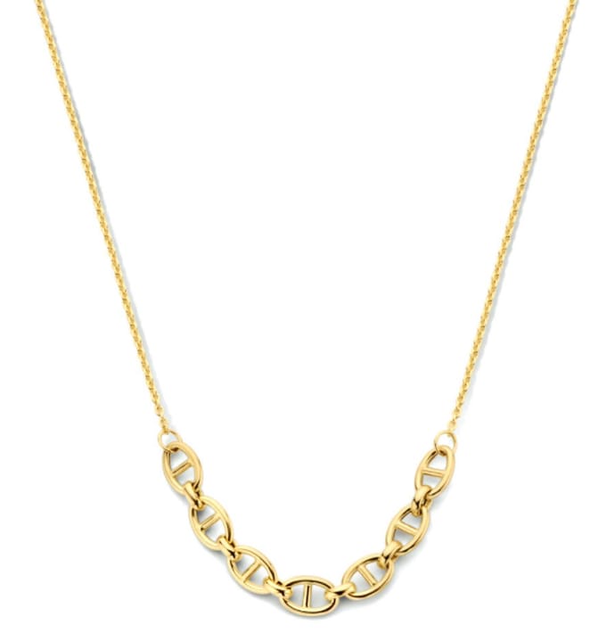 Schitterende 14K Geelgouden Anker Collier 5.6 mm.