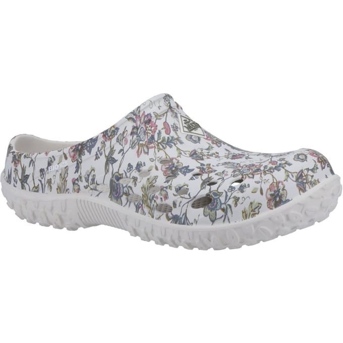 Muck Laarzen Muckster Lite Synthetisch Lichtgrijs/Bloemenprint Klompen