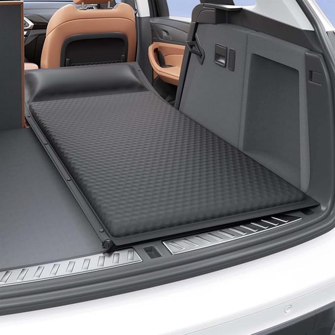 Opblaasbaar Autobed - Draagbaar Matras - Reizen Kamperen - Ergonomische Ondersteuning - 100g