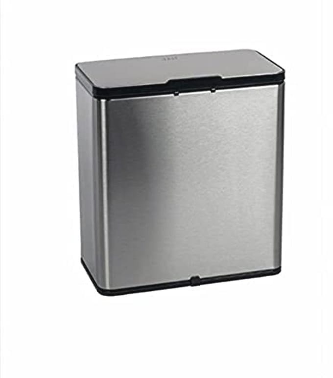 Voedselafval Compost Recycler Caddy Easy Hang - Roestvrij Staal, 7 Liter