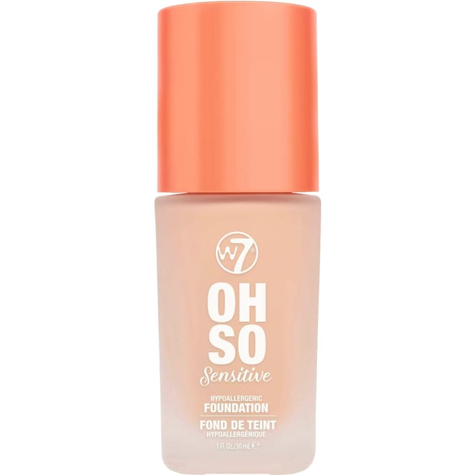 W7 Oh So Sensitive Foundation Natural Beige 30 ml