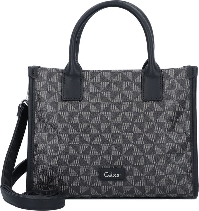 Gabor Handtas Schoudertas Barina Zip Tote Bag Mixed Black Zwart