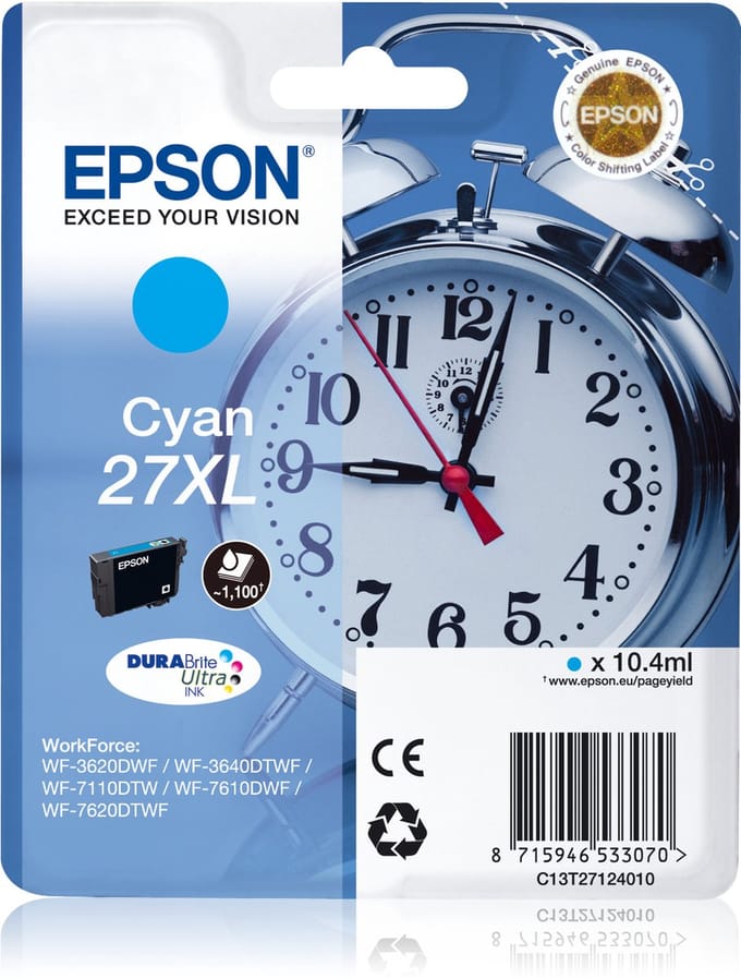Epson 27XL - Inktcartridge / Blauw