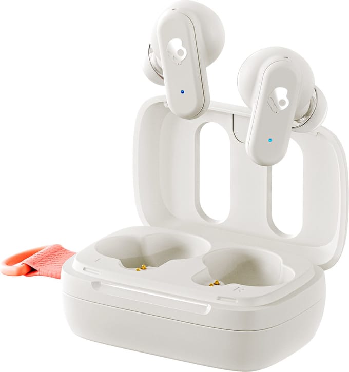 Skullcandy Dime 3 True Wireless Bone Orange In Ear oordopjes Draadloos Stereo Ivoor Ruisonderdrukking (microfoon) Oplaadbox Telefoon