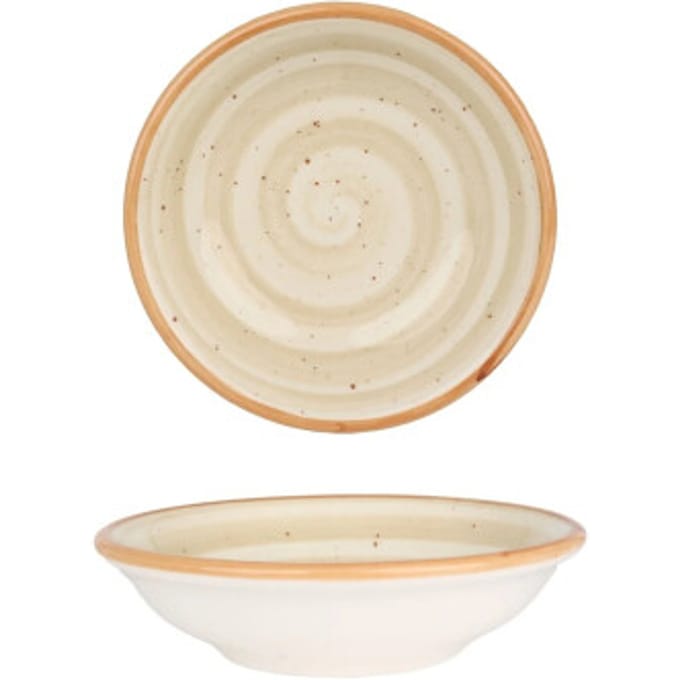 Bonna Serveerschaal - Aura Terrain - Porselein - 9 cm (50cc) - set van 2