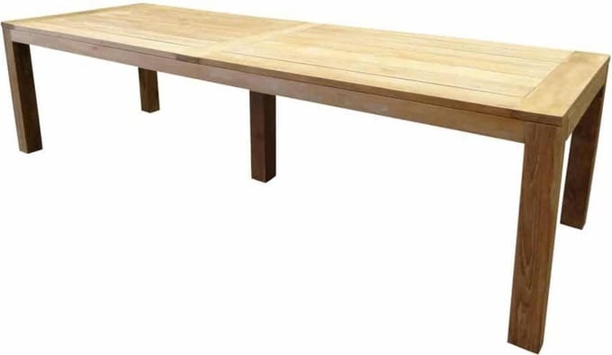 Krista dining tuintafel 400x110xH77,5 cm - poten 12 cm teak