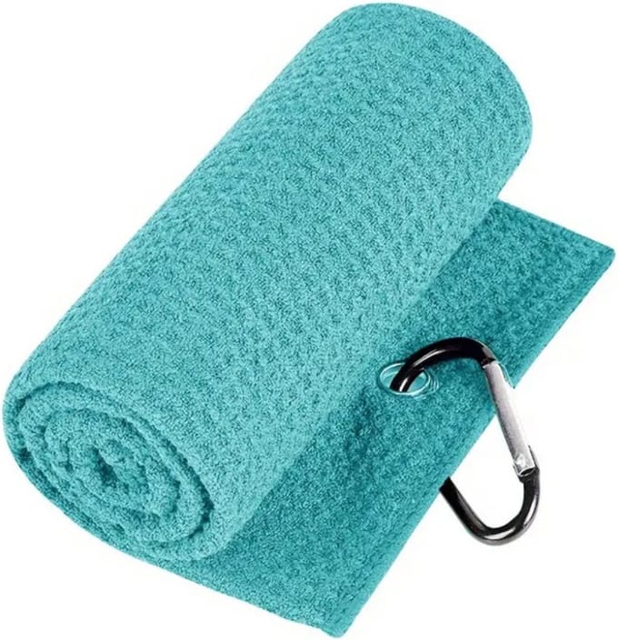 Livano Golf Handdoek - Golfhanddoek - Golf Accessoires - Towel - Comfortabel - Turqoise