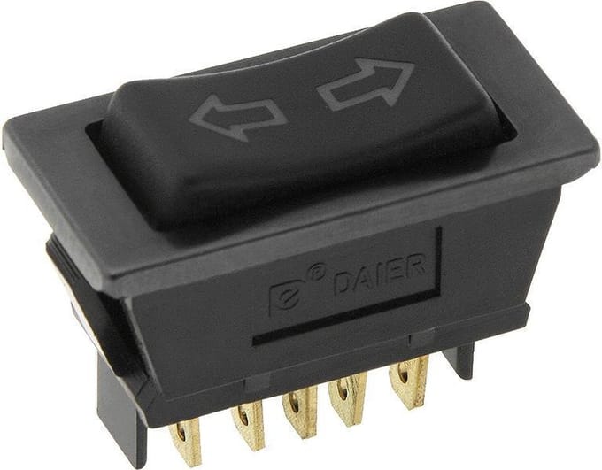 Knipperlicht schakelaar - ON/OFF/ON - 12V - DPDT