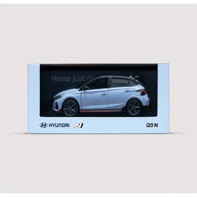 HYUNDAI COLLECTION Véritable i20 N 1:38 voitures moulées sous pression 1ea black