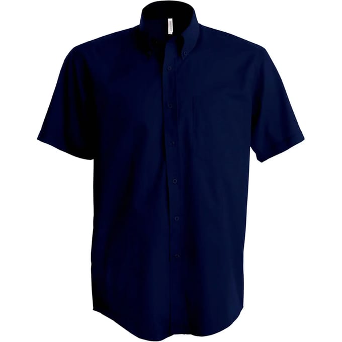 Kariban Kinder poplin overhemd korte mouwen K520 - Navy - 6/8 Y (6/8 ans)