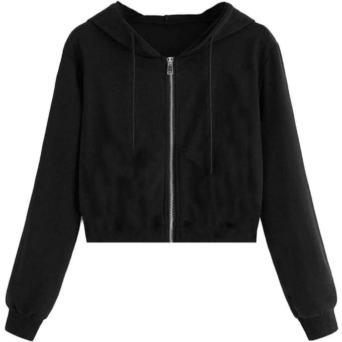 Miso Dames/Dames Full Zip Hoodie (Zwart)