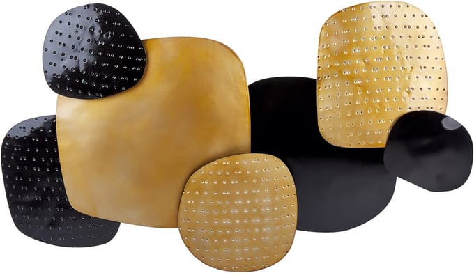 HAFNIUM - Wanddecoratie - Zwart - IJzer