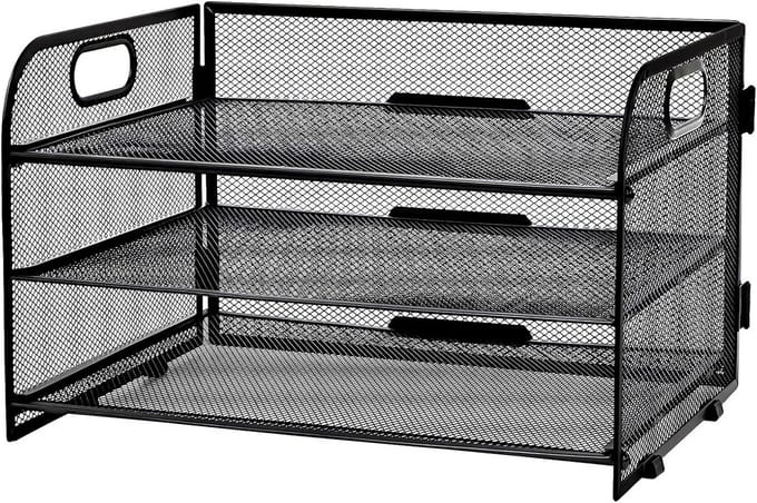 Bureau organizer met 3 etages - Ruimtebesparende tafelopslag