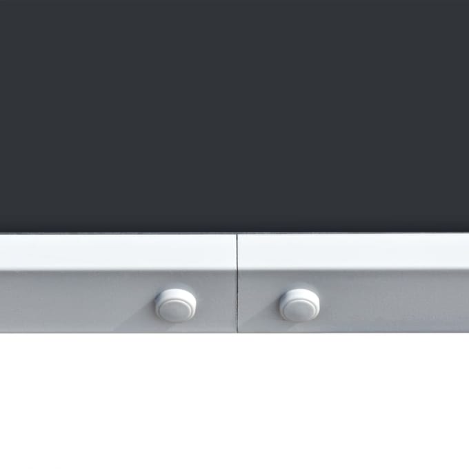 vidaXL - Tuintafel - 150x90x74 - cm - staal - zwart