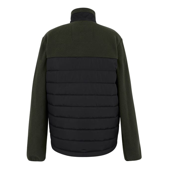 Regatta Heren Frankie Borg Full Zip Hybride Jas (Zwart/Donkere Khaki)