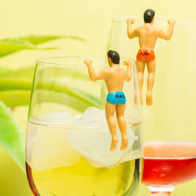 NPW London Drinking Buddies glasmarkeerders (set van 6) - Mannen