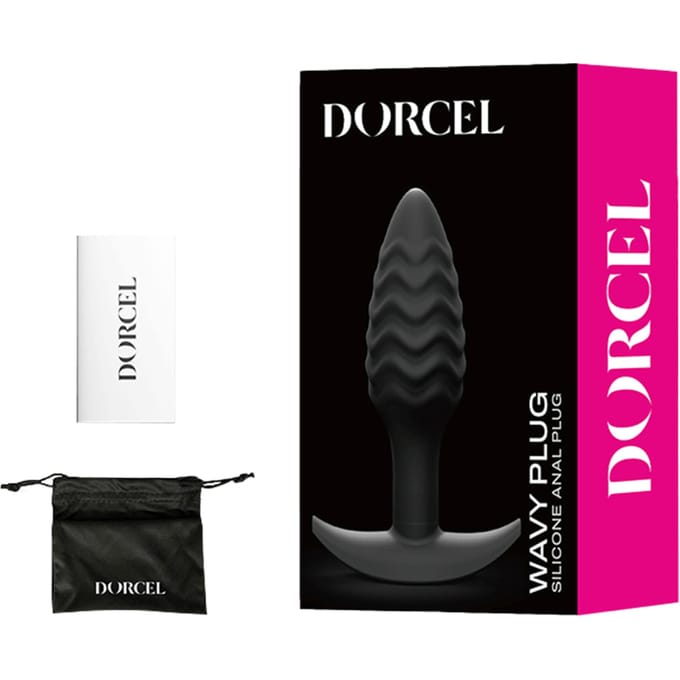 Dorcel - Buttplug - Wavy Buttplug - Anaal Speeltje - Siliconen - Zwart