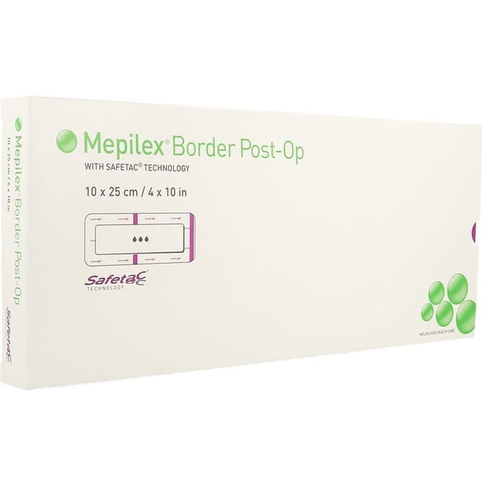 Mepilex Border Post-op Verb 10x25cm 5 496455