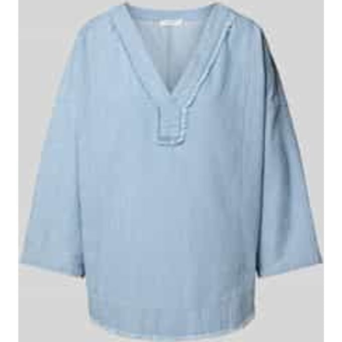 Relaxed fit blouse met V-hals