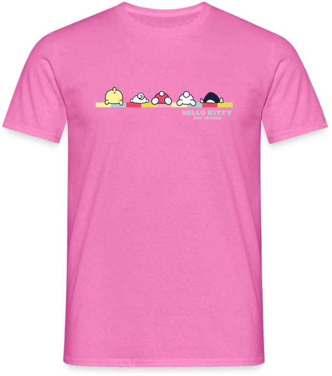 Hello Kitty En Vrienden Achterste T-Shirt Heren