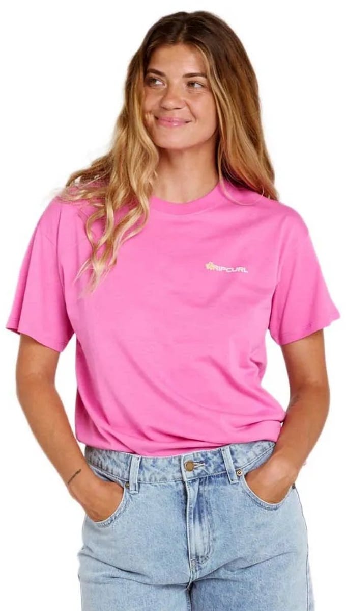 Rip Curl Molokai Relaxed TEE - Super Pink